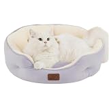 猫 ベッド 犬 ベッド ペットベッド ふわふわ 両面用 クッション 滑り止め加工 通年 洗える 小型犬用/猫用 ぐっすり眠る ペット用品 (50L x 48W x 15H cm、S)