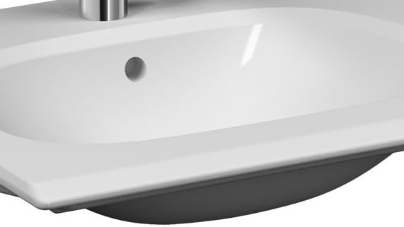 VitrA Frame 5707B403-0001 Etajerli Lavabo, 60 cm, VitrA Clean, Beyaz