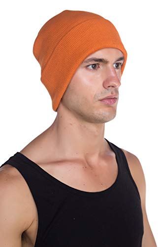 Image of Top Level Beanie Men Women - Unisex Cuffed Plain Skull Knit Hat Cap