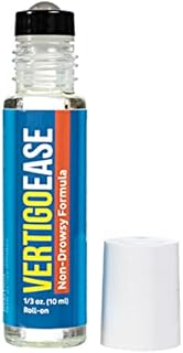 Basic Vigor Vertigo Ease Roll-On (10ml) - Natural & Fast-Acting Vertigo Relief, Nausea Relief & Dizziness Relief with Lavender, Ginger, Frankincense & Essential Oils - Combat Travel Sickness