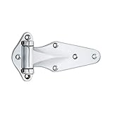 Kason Industrial Narrow Flange Hinge, Right Hand Flush, 11070000004, Chrome Finish