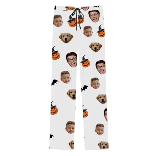 Halloween Pajamas Women Men Personalized Pajama Pants With Photo Face Custom Pj Bottoms Funny Sleepwear2