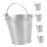Mini seau en fer-blanc : design simple et épuré, ce vase à fleurs vintage en fer-blanc apportera une touche d'élégance à votre intérieur. idéal pour les fêtes