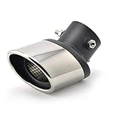 [Fácil de usar] Con tornillos ajustables, se puede ajustar fácilmente para adaptarse al tamaño del tubo de escape. Fácil de instalar, no se requiere taladrar ni soldar, no se requieren herramientas y los tornillos se pueden ajustar fácilmente para adaptarse al tamaño del tubo de escape