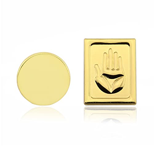 JJBA JoJo Themed Enamel Pins Anime Kujo Jotaro Hat Cosplay Metal Badge Golden Pins Jewelry for Backpack Clothes Caps (Kujo Jotaro Badges)