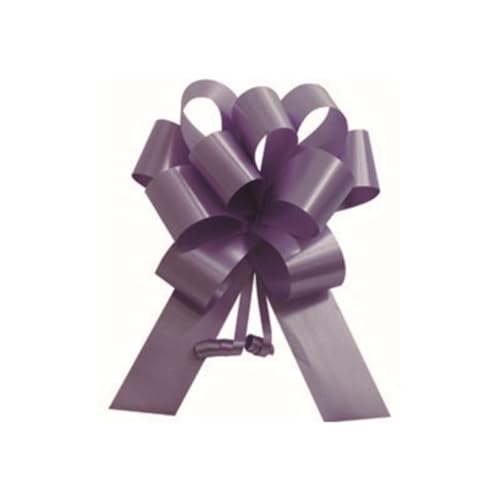 Laço Para Presente Poli Liso Mini Flor Pacote com 10 Unidades (LILAS)