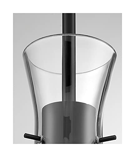 Image of NUVO 60 /6878 Bahari 1 Light Mini Pendant Fixture,Black