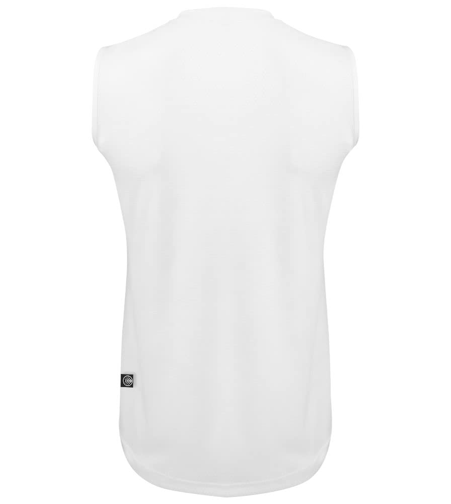 AERO|TECH|DESIGNS | Men's Honeycomb Sleeveless Base Layer | 4X-Large | White