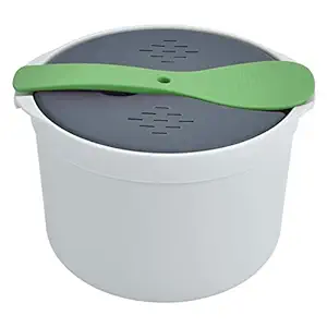 Microwave Rice Cooker Set, Food Grade PP2L Microwave Rice Cooker Easy Operation of the