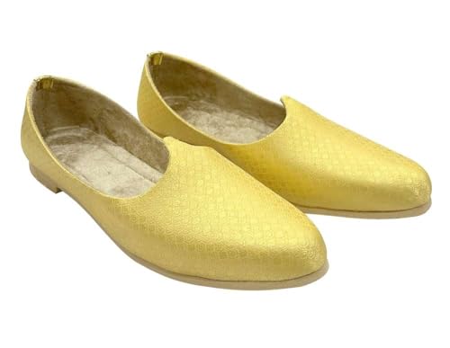 Punjabi Jutti for Men Gold Mojari Shoes Sherwani Jooti Wedding for Groom Handmade Loafers Ethnic Mules2