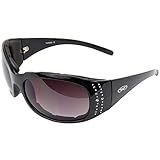 Global Vision Eyewear Marilyn 2 Plus Women's Foam Padded Riding Sunglasses Black Frame (Smoke)