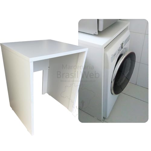 Bancada balcão para embutir lavadora de roupas