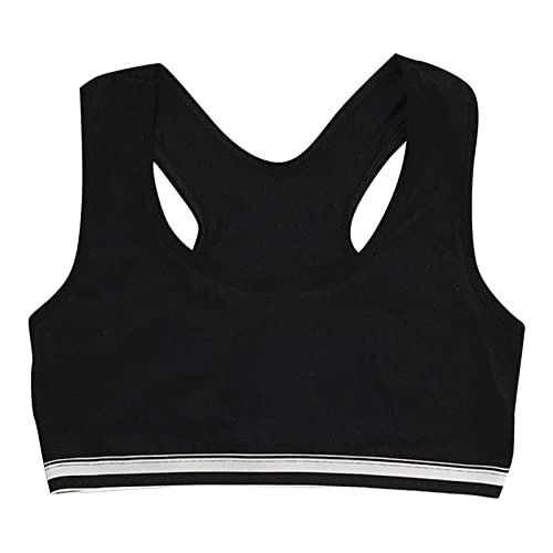 Girls Training Seamless Sports Bra for Ages 12-16 Wireless Racerback Teen Bras with Removable Light Padding