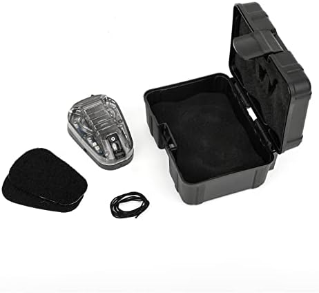 Tactical Helmet Signal Light Optional 4 Modes with Visible LED + IR Constant-on/Strobe, Waterproof Ladybird Survival Identification Lamp for Outdoor Sports