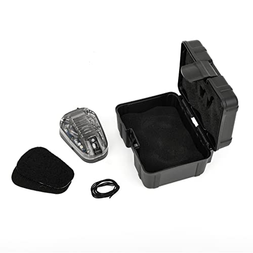 Tactical Helmet Signal Light Optional 4 Modes with Visible LED + IR Constant-on/Strobe, Waterproof Ladybird Survival Identification Lamp for Outdoor Sports