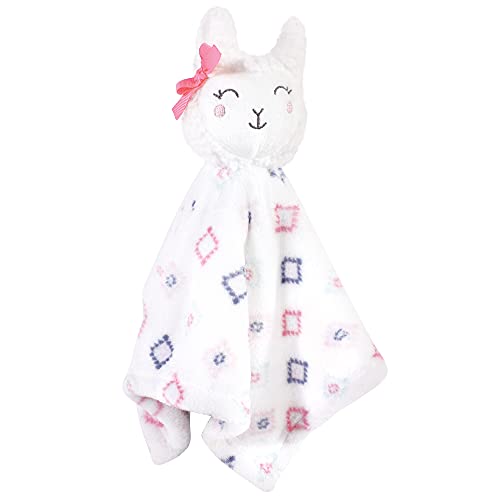 Image of Hudson Baby Unisex Baby Animal Face Security Blanket, Llama, One Size