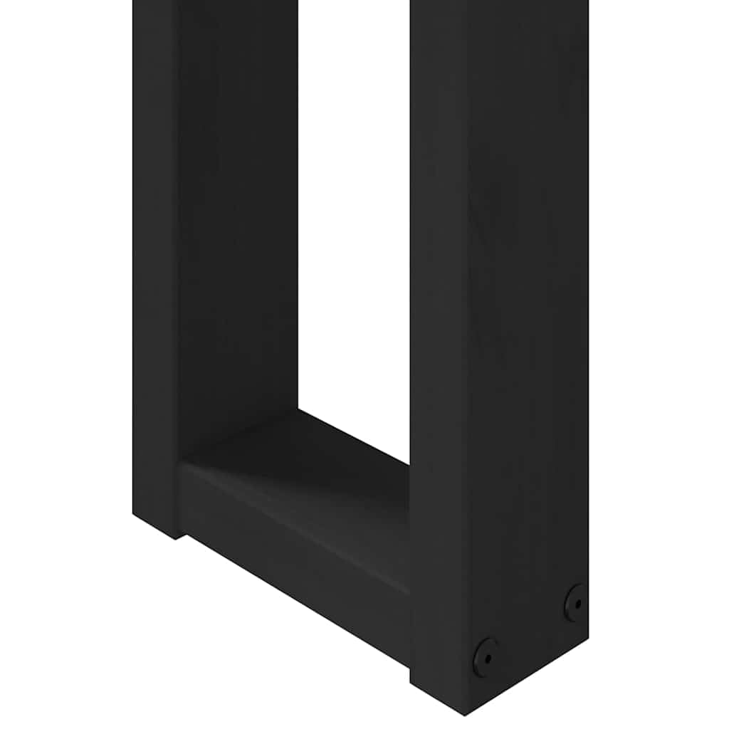 vidaXL Mesa Consola NOAIN Patas en U Madera Maciza Pino 120x30x75 cm, Mesa de recibidor, Mesa Consola de Pasillo, Soporte de Pasillo, Mesa de Pasillo
