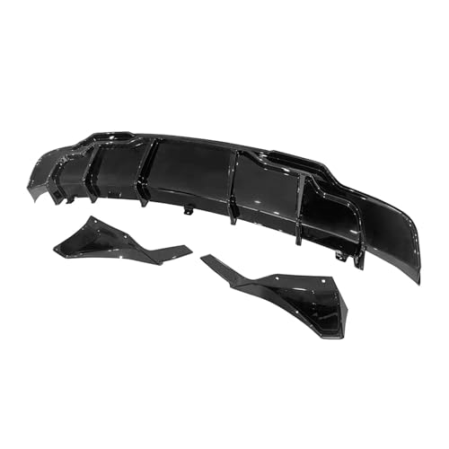Difusor de labio para parachoques trasero con acabado Bright Black elegante
