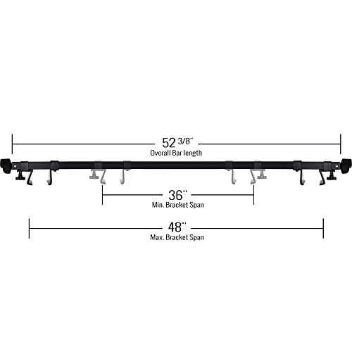 Apex Rb-1004-49 Universal Side Rail Mounted Crossbars #TOP1