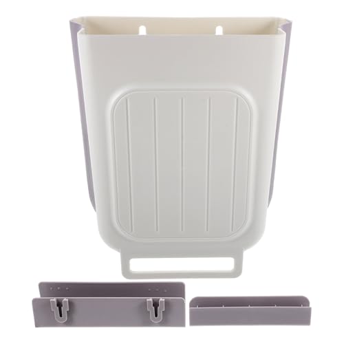HOLIDYOYO Small Kitchen Waste Bin Hanging Trash Can Plastic Dustbin Lid for Kitchen