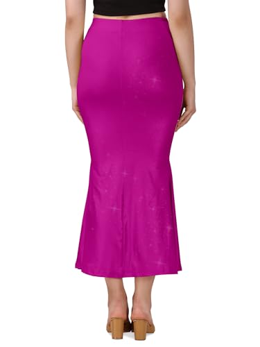 Image of Mehrang Stretchable Shimmer Saree Shapewear Petticoat for Women, Skirts for Women,Shape Wear Dress for Saree