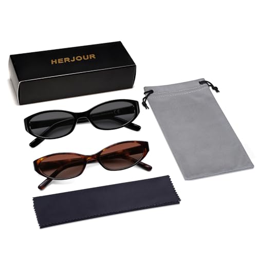 Image of Retro Oval Sunglasses Womens Mens Y2k Trendy Cateye Shades AR82299 | Narrow Round Cute Sunnies,90s 2000s Cool Skinny Frame