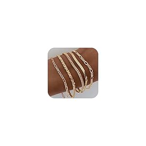DEARMAY 14K Gold Plated Bracelets f...