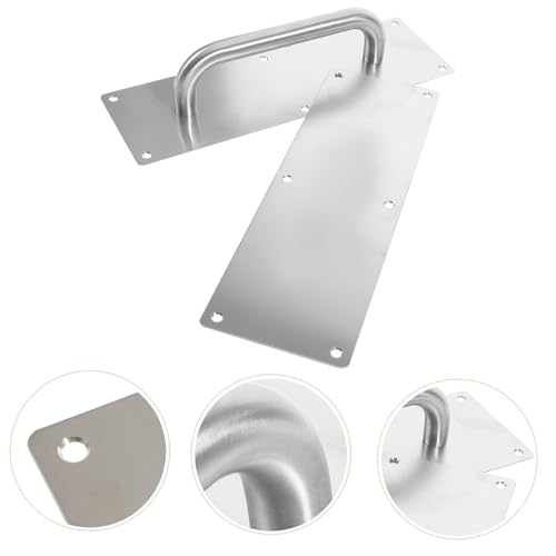 Placa de tracción y empuje de acero inoxidable para evitar daños en la madera 8