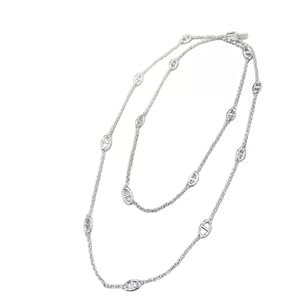 Silver Plated Pig Nose Necklace for...