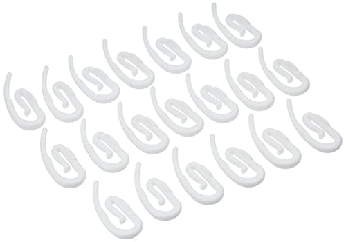 AGRAFES | 20 Agrafes Escargot Plastique | Blanc Cover