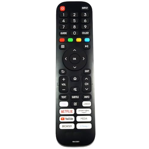 Onlineaudioelectrical Télécommande de rechange RM-C3521 compatible avec téléviseurs JVC LT-43FV130, LT-32FV130