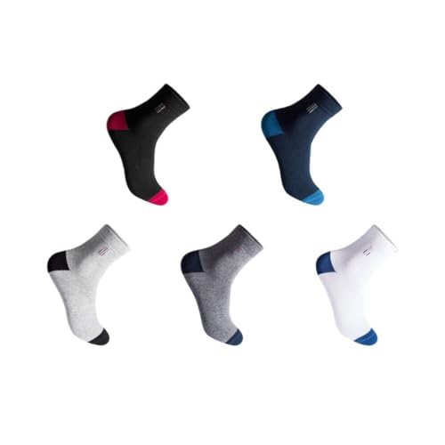Contrast Colored Mid Length Socks That are Less Prone to Pilling in Autumn and Winter, Casual Long Socks