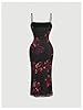 BEAUDRM Women's Y2K Floral Bodycon Dresses Going O... #1