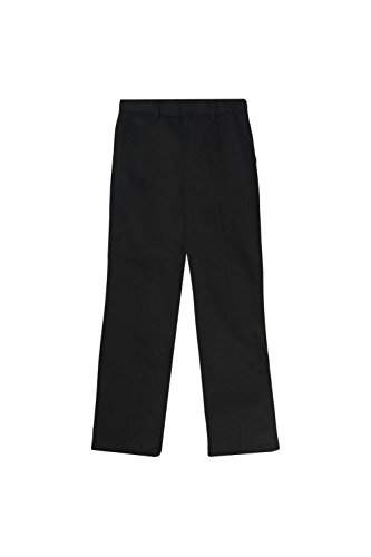 French Toast Boys' Adjustable Waist Relaxed Fit Pant (Standard & Husky), Black, X-Large