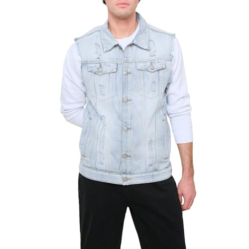 Image of VICTORIOUS Rocker Denim Jean Vest Jacket