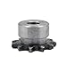Carbon Steel Motor spur Gear 1pcs 3 Points 35B Sprocket 10-25 Tooth 06C Chain Gear Steel Process Hole 10mm Industrial Transmission Wheel(19 Teeth)