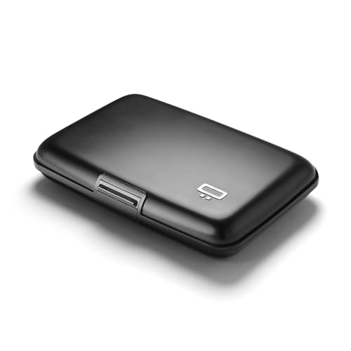 ÖGON -DESIGNS- Porte-Cartes en Aluminium, Protection RFID Contre la fraude et la démagnétisation, Portefeuille Compact, modèle Smart Case Stockholm V1