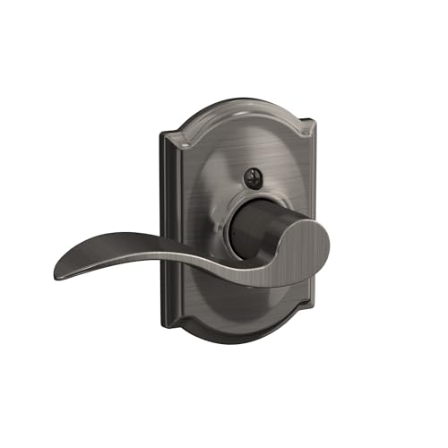 Image of Camelot Trim with Accent Hall and Closet Lever, Antique Pewter (F10 ACC 620 CAM)