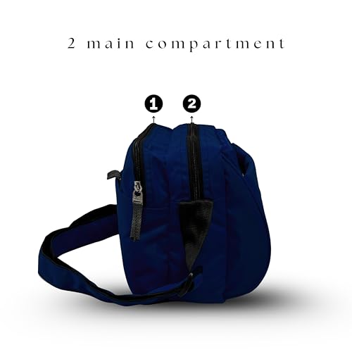 Image of I. B. H IBH Stylish Sling Bag for Men & Women CrossBody small Passport Travel side massanger one strap shoulder bag With Antitheft pocket also Waterproof Durable Adjustable
