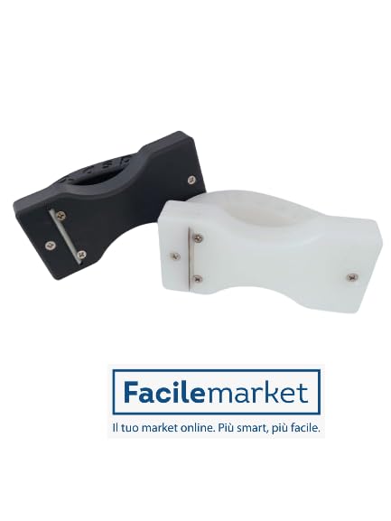 Facilemarket Rascador para la limpieza de tablas y troncos de polietileno, color blanco, rojo, verde o negro (según disponibilidad)