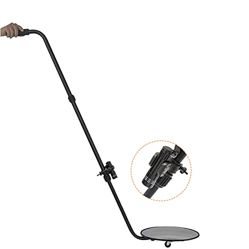 FacilBuy Espejo de Inspección de Vehículos Telescópico con Espejo Convexo de 30 cm, luz LED y Ruedas, para Control de Seguridad Debajo de Automóviles, Camiones y Equipos Cover