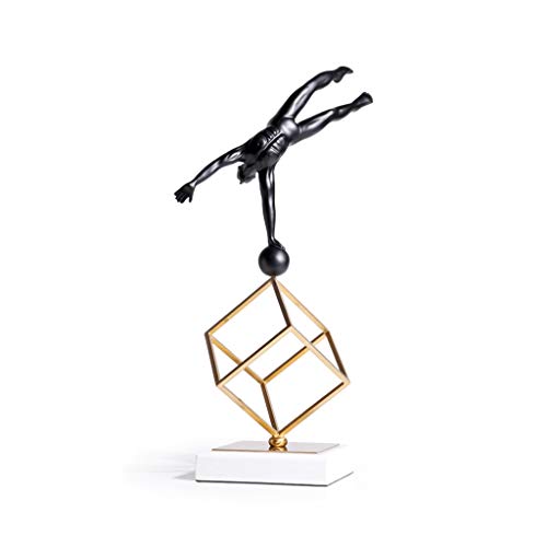 Statue abstraite créative en métal et artisanat d'art haut de gamme pour salon