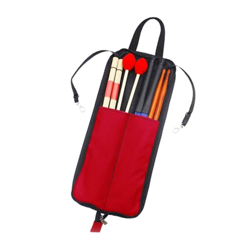 Estojo de baqueta com gancho, bolsa de pendurar para armazenamento de baquetas, bolsa portátil com alça, bolsa de baquetas, suporte para baquetas, bolsa para armazenamento de marretas, bolsa