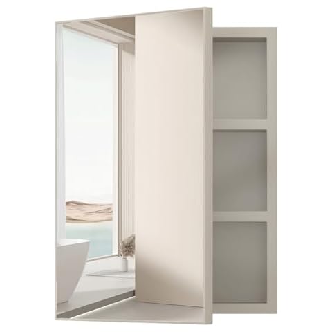 Hikooo Pre-Assembled Aluminum Bathroom Cabinet Cover
