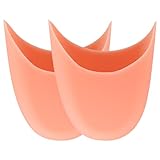 FOMIYES 1 Pair Soft Silicone Toe Pads for Pointe Shoes Gel Toe Protectors with Scientific Arc Design Comfortable and Breathable for Dancers Reusable and Easy to Clean Care