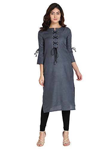 Image of DHRUVI TRENDZ Women's Rayon Kurta