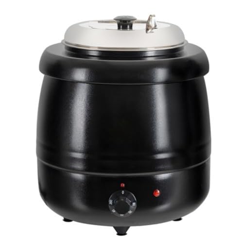 Marmite à Soupe Électrique 10L - Marmite à Soupe Professionnelle pour Cuisson et Maintien au Chaud. Marmite idéale pour Buffets, Restauration et Préparations de Soupe Chaude.