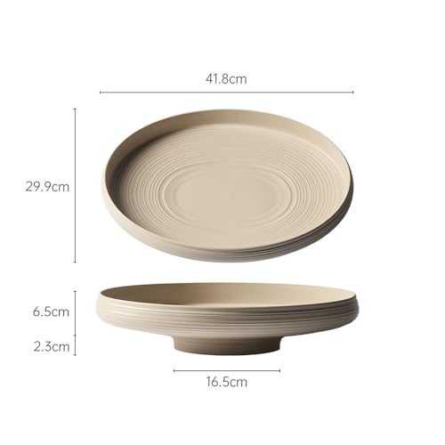Cuenco decorativo para servir con base texturizada y sofisticado diseño ovalado 3