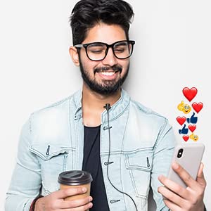 Image of Noise Cancellation Clip Collar Mic Condenser For Youtube Video | Interviews | Lectures Travel Videos Mic For Mobile (With Handsfree Pouch), With Auxiliary Connection
