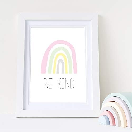 Little Angels Jamboree Kids Bedroom Prints 4 pack Girls Bedroom Scandi RAINBOW & UNICORNS Pictures/Prints Decor A4 *** NO FRAMES INCLUDED ***